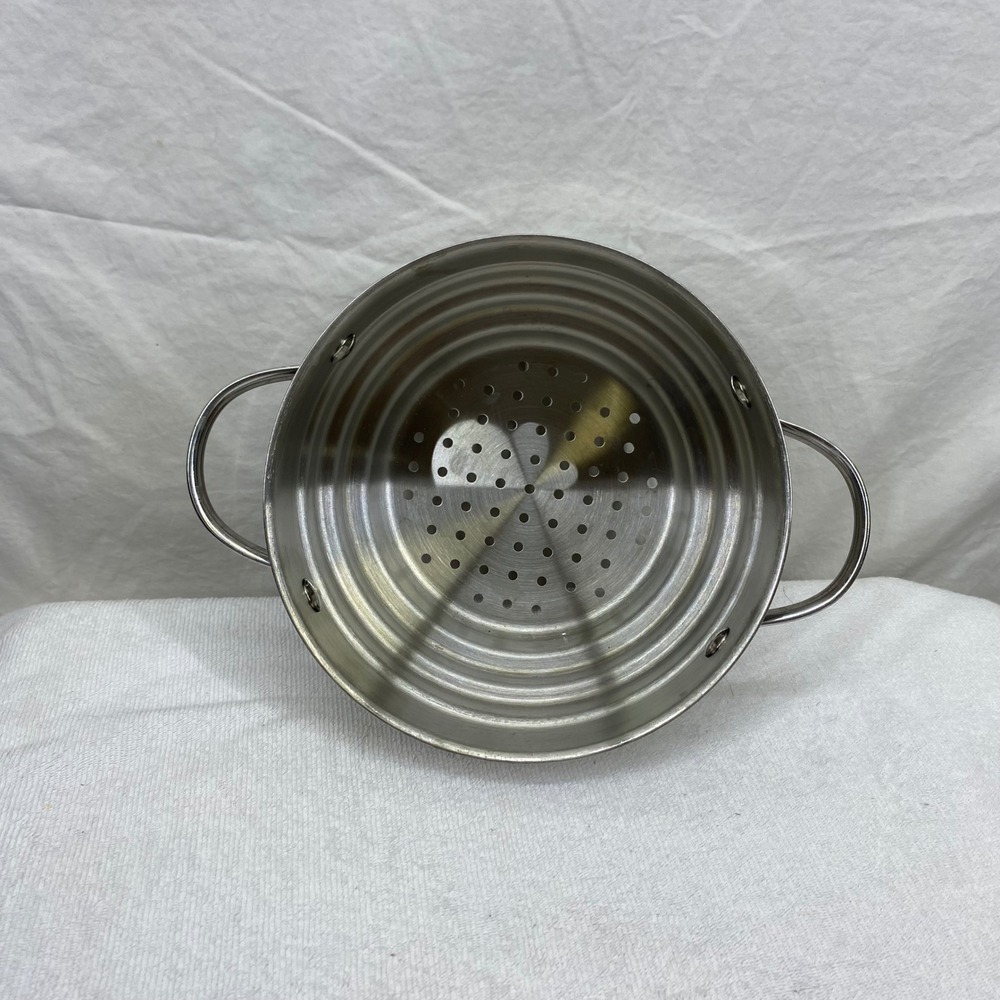 Universal Stainless Steel Steamer Basket Insert Tiered Pot Accessory Silver 9in